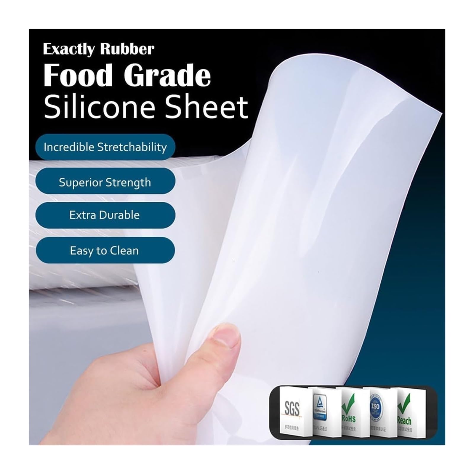 Foglio in gomma siliconica, Foglio in silicone, confezione da 2, 300 x mm, spessore 0,5-10, tappetino for guarnizioni termiche for auto CNC fai te(10mm)