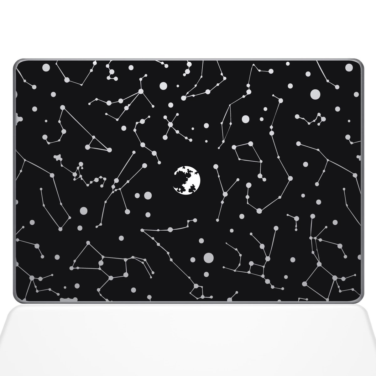 The Decal GuruConstellations Decal Vinyl Sticker, 13" MacBook Air, Black (1384-MAC-13A-BLA)