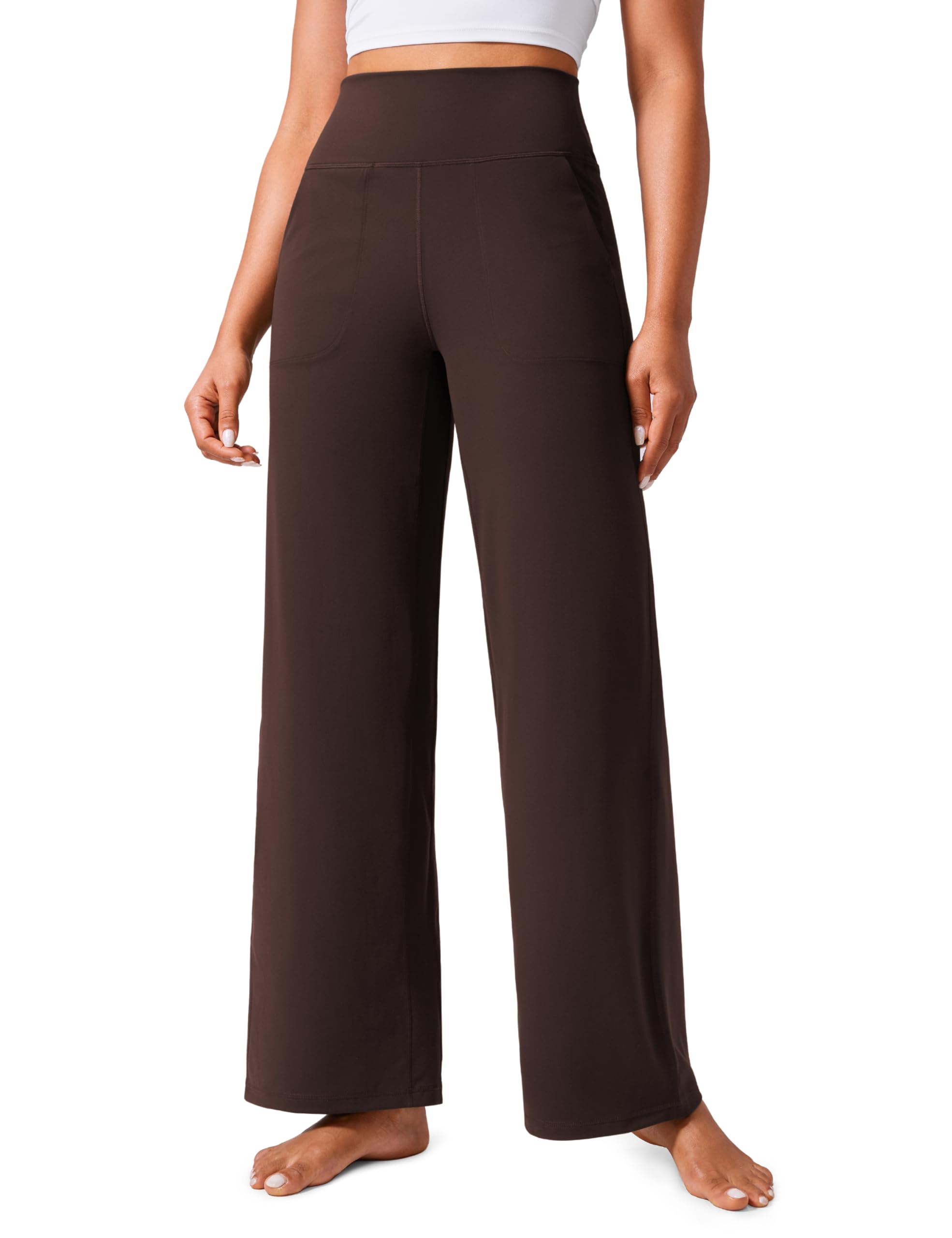 CRZ YOGA Butterlift Wide Leg Pants with Pockets