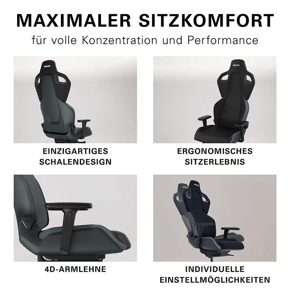 RECARO Exo – High End TÜV-zertifizierter Gaming- & Bürostuhl bis 150kg