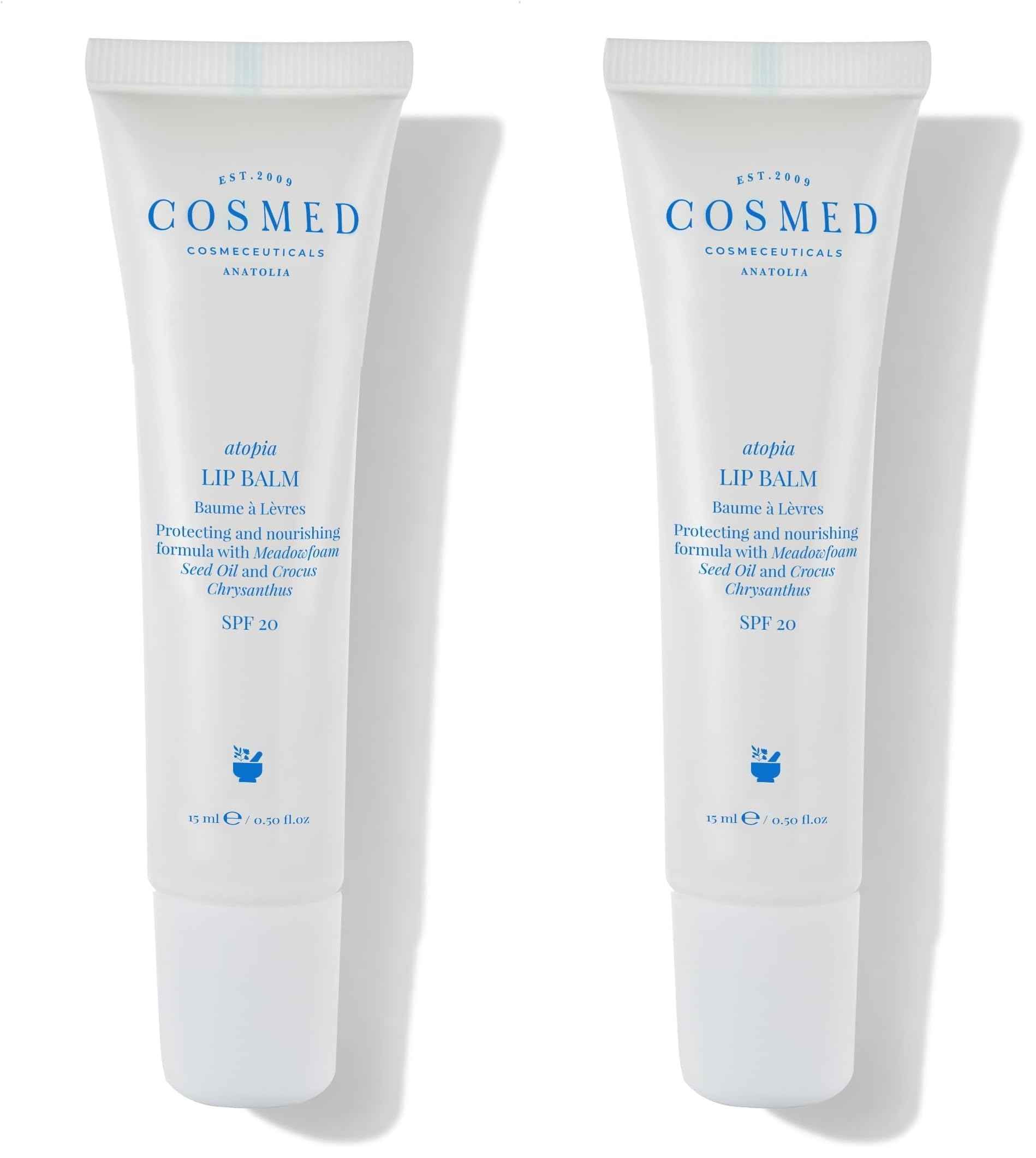 Cosmed Nemlendirici ve Koruyucu SPF20 Dudak Balmı - Lip Balm - 15 ml (2 paketi)