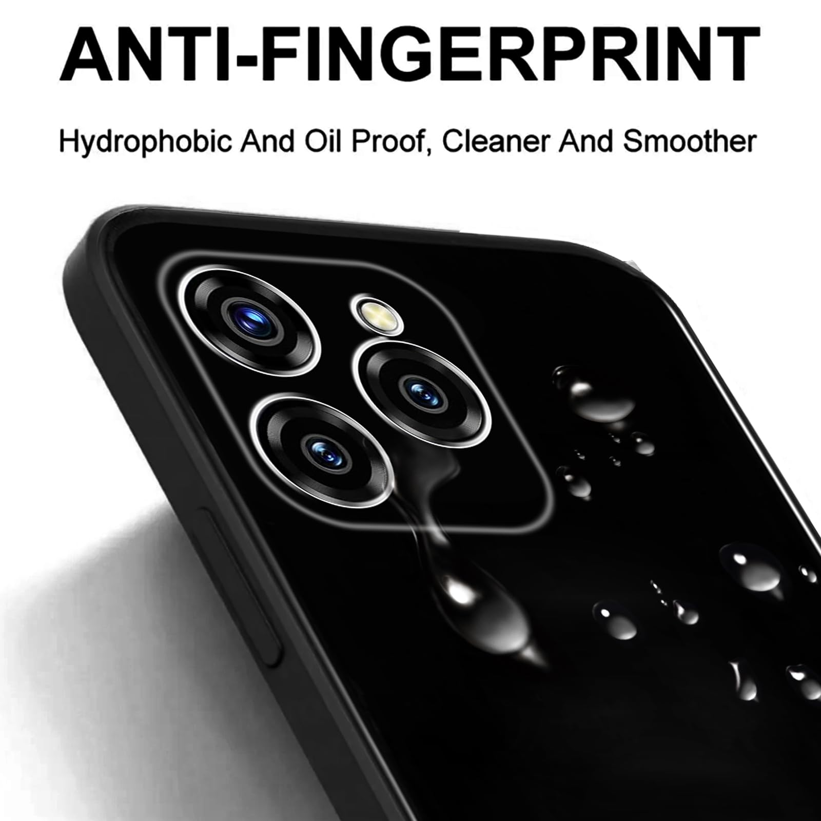 KUSINHOKA Case for OUKITEL C50 + 2 Pack Screen Protector Tempered Glass,Anti Scratch,Drop Protection,Non Slip Soft TPU Thin Full Body Protective Phone Cover,Black - Image 4