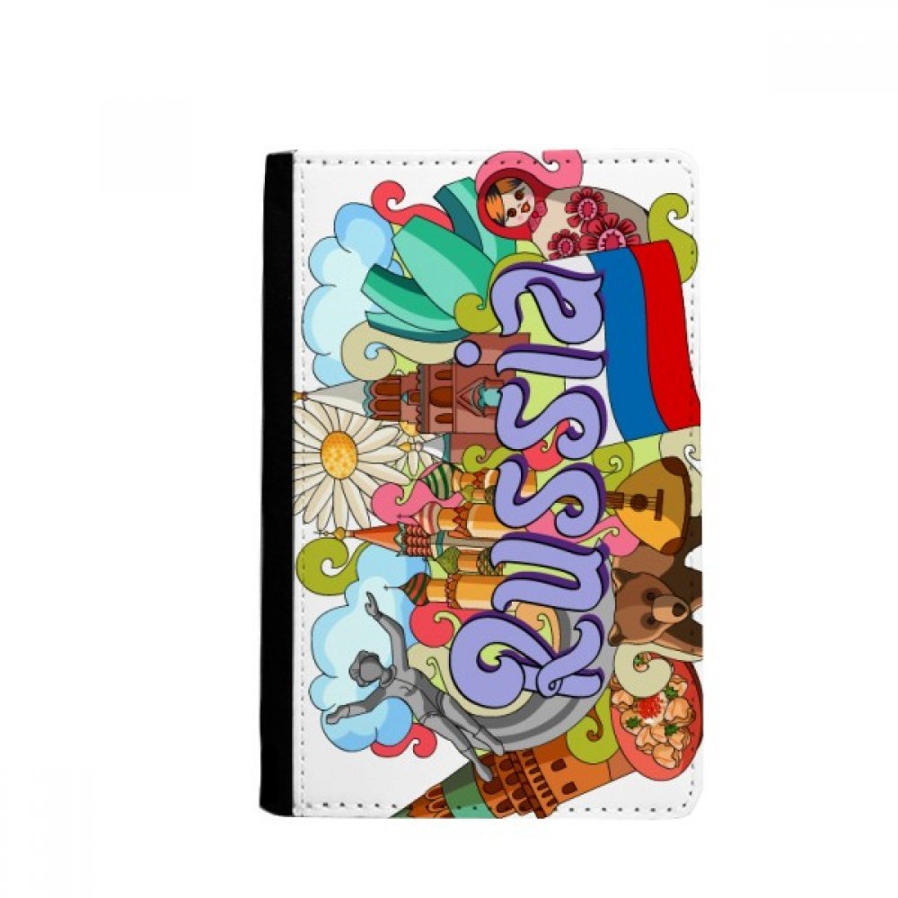 St Basilâ€™s Cathedral Lenin Mausoleum Russia Passport Holder Notecase Burse Wallet Cover Card Purse