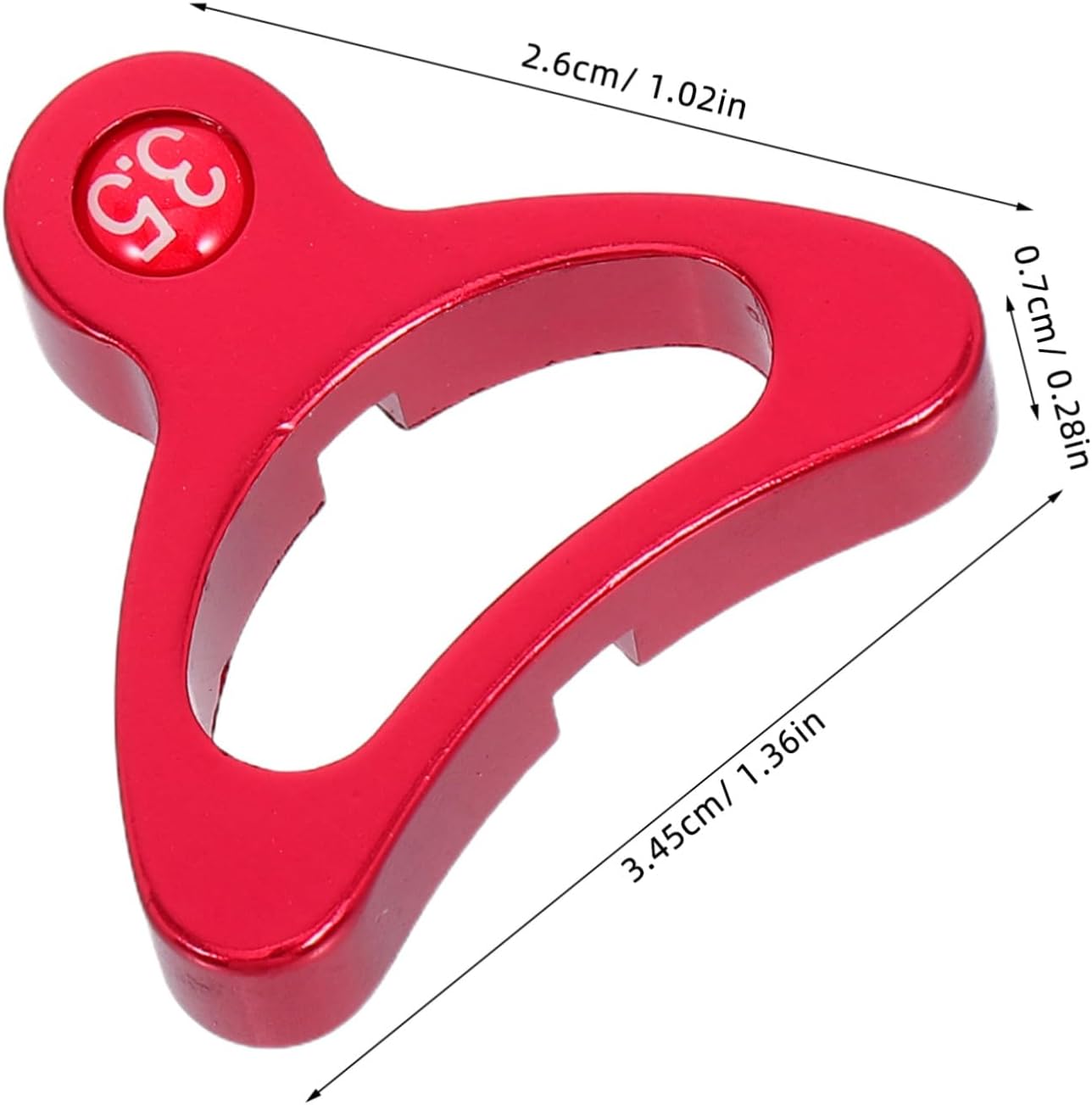 ORFOFE Bike Spoke Wrench Tool for Bicycle Wheelsets, Compact and Portable Alloy Bike Wheel Maintenance Wrench with 3.5mm Slot Diameter, for Home Repairs and Outdoor Cycling