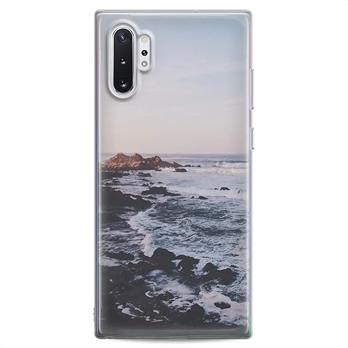 Miniatura 6 de Cavka Funda compatible con Samsung A91 A70 A52 A51 A50 A20 A11 A12 A13 A14 A03s A02s Hombre Océano Oscuro Teléfono Suave Slim Fit Ondas Claro Niñas