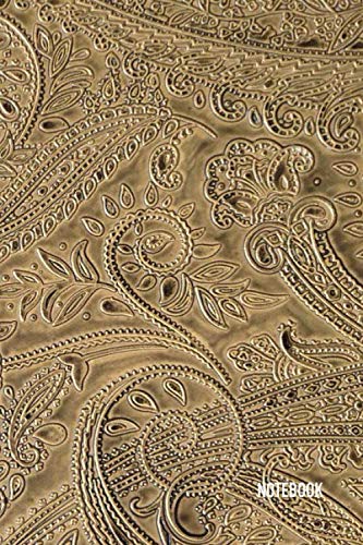 Notebook: Paisley Pattern Theme Cover Journal Cahier: 6 x 9 120 Lined Pages Notebook for Notes Ideas, Observations, Sketches