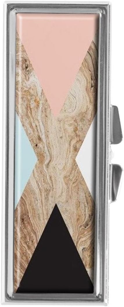 Block Marble Triangle Pill Box for Purse or Pocket Pill Case Decorative Boxes Gift Box Pill Organizer for Travel Pill Box