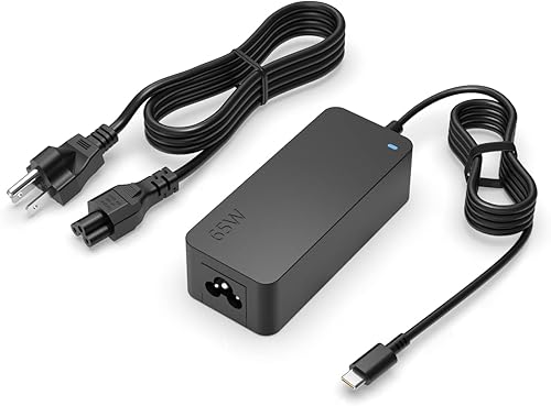 Dexpt Cargador rápido USB C de 65 W apto para cargador de portátil LG Gram (seguridad certificada por UL) (PD Fast-Charge Tech)