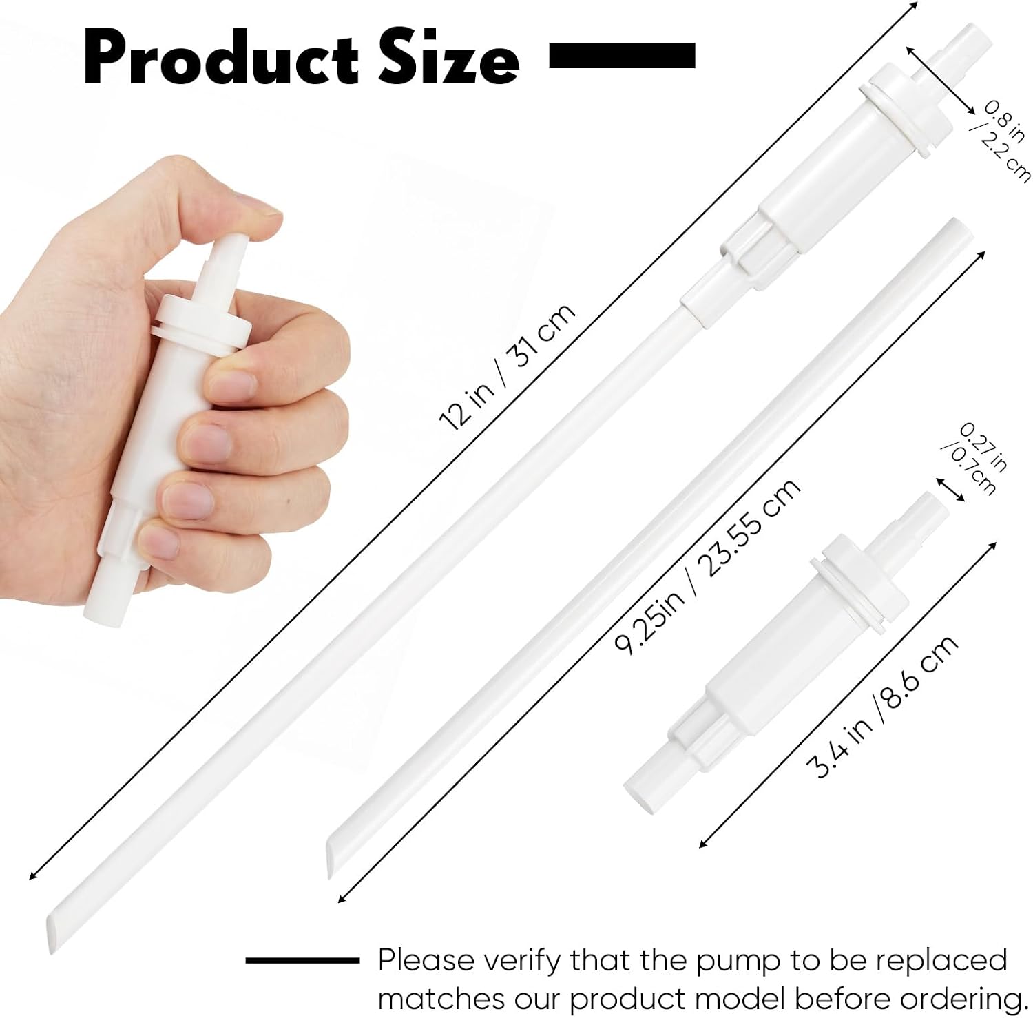 Sieral 1 Pcs Replacement Liquid Soap Dispenser Pump Only 12 Inch