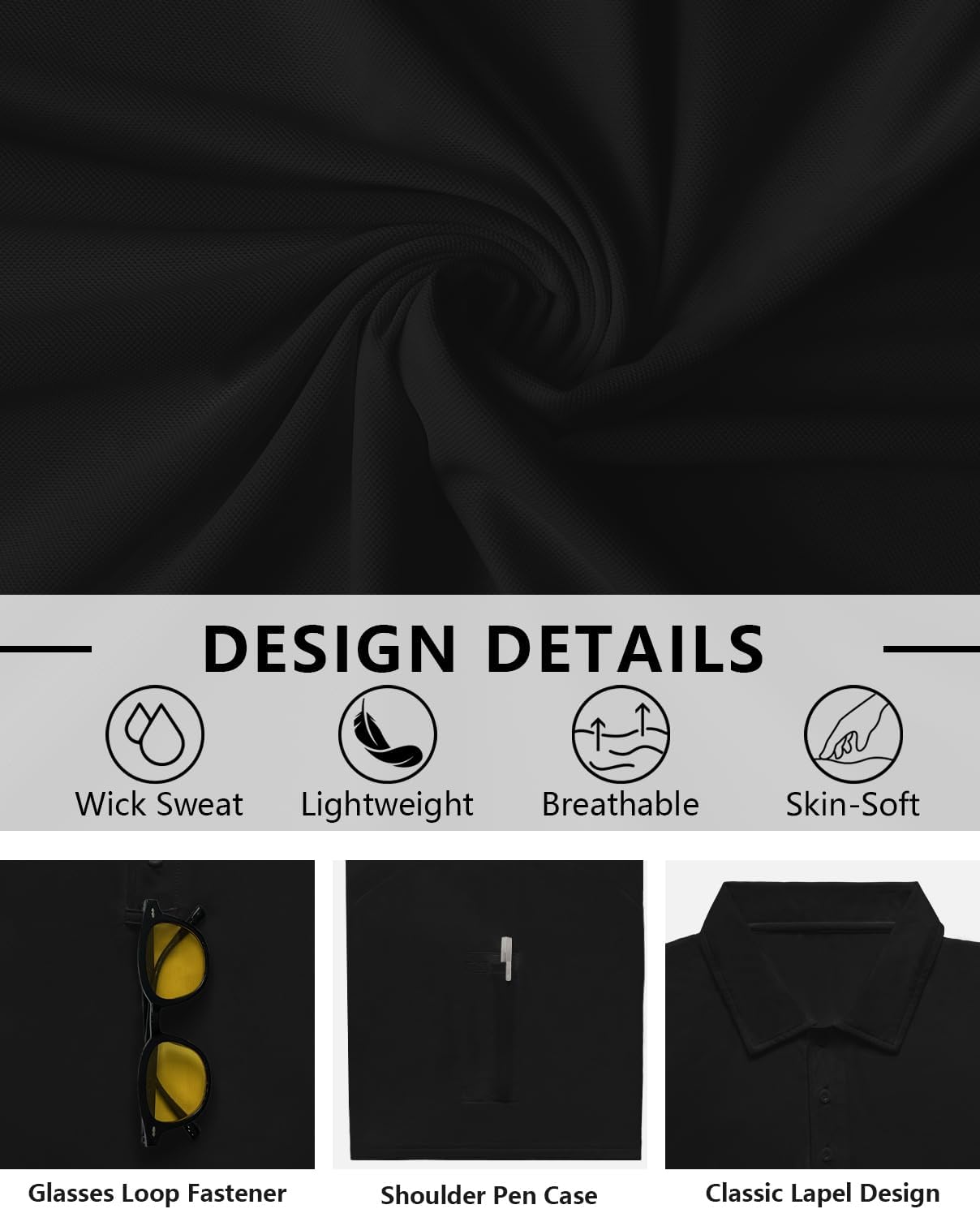 Big and Tall Polo Shirt for Men, Short Sleeve Plus Size Quick Dry Cool Polo Shirts for Golf, Hiking & Everyday Wear