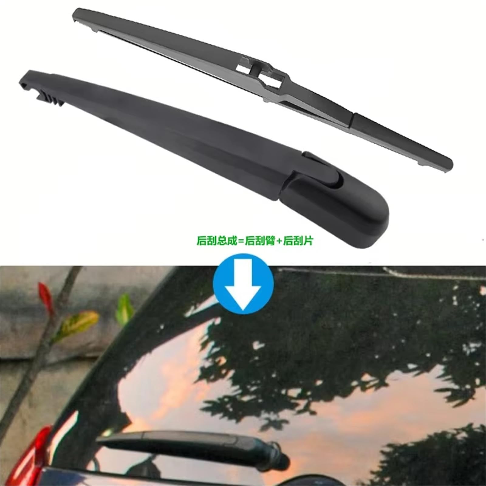 Limpiaparabrisas Trasero Coche Reemplazo Para Toyota Para RAV4 00 01 02 03 04 Limpiaparabrisas Trasero Para Brazo Conjunto De Escobilla Limpiaparabrisas