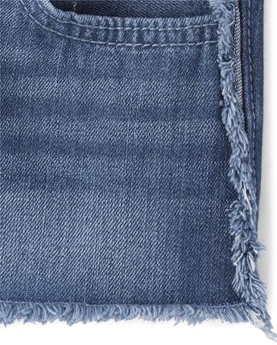 Image of The Children's Place Girls Denim Shortie Shorts
