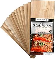 Wildwood Grilling 12 Pack Cedar Planks for Salmon Grilling - USA Made, Sustainable Western Red Cedar, Food Safe