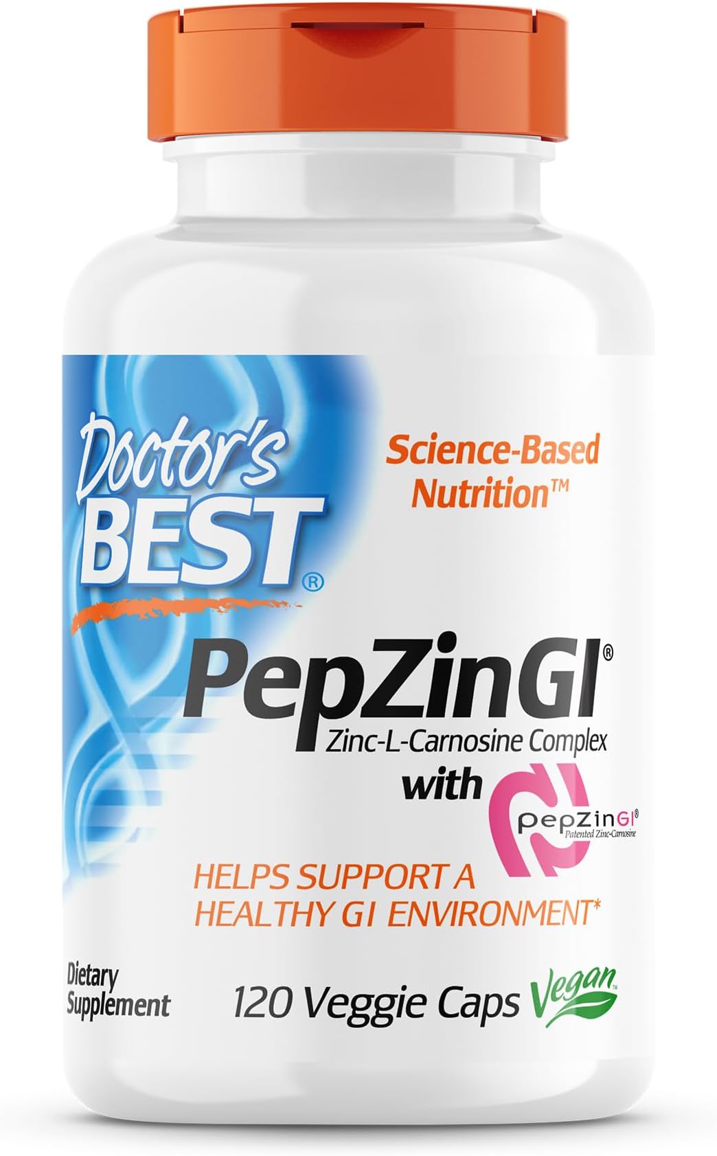 Doctor's Best PepZin GI, ZincLCarnosine Complex, NonGMO