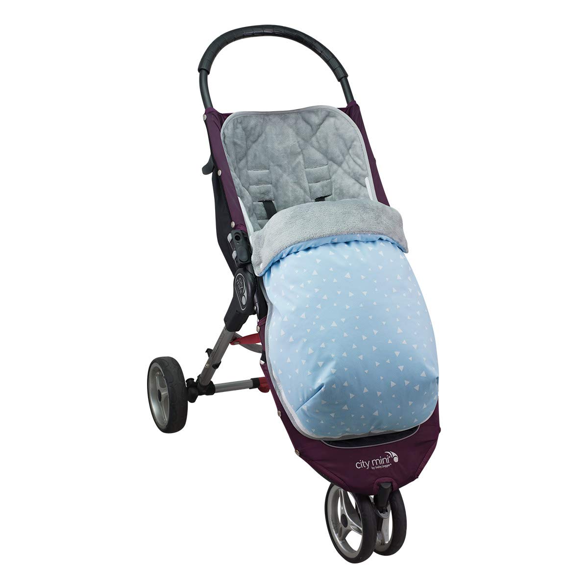 JYOKO KIDS Sacco per passeggino compatibile con Baby jogger City Mini, Joolz (BLUE SPARKLES, PILE)