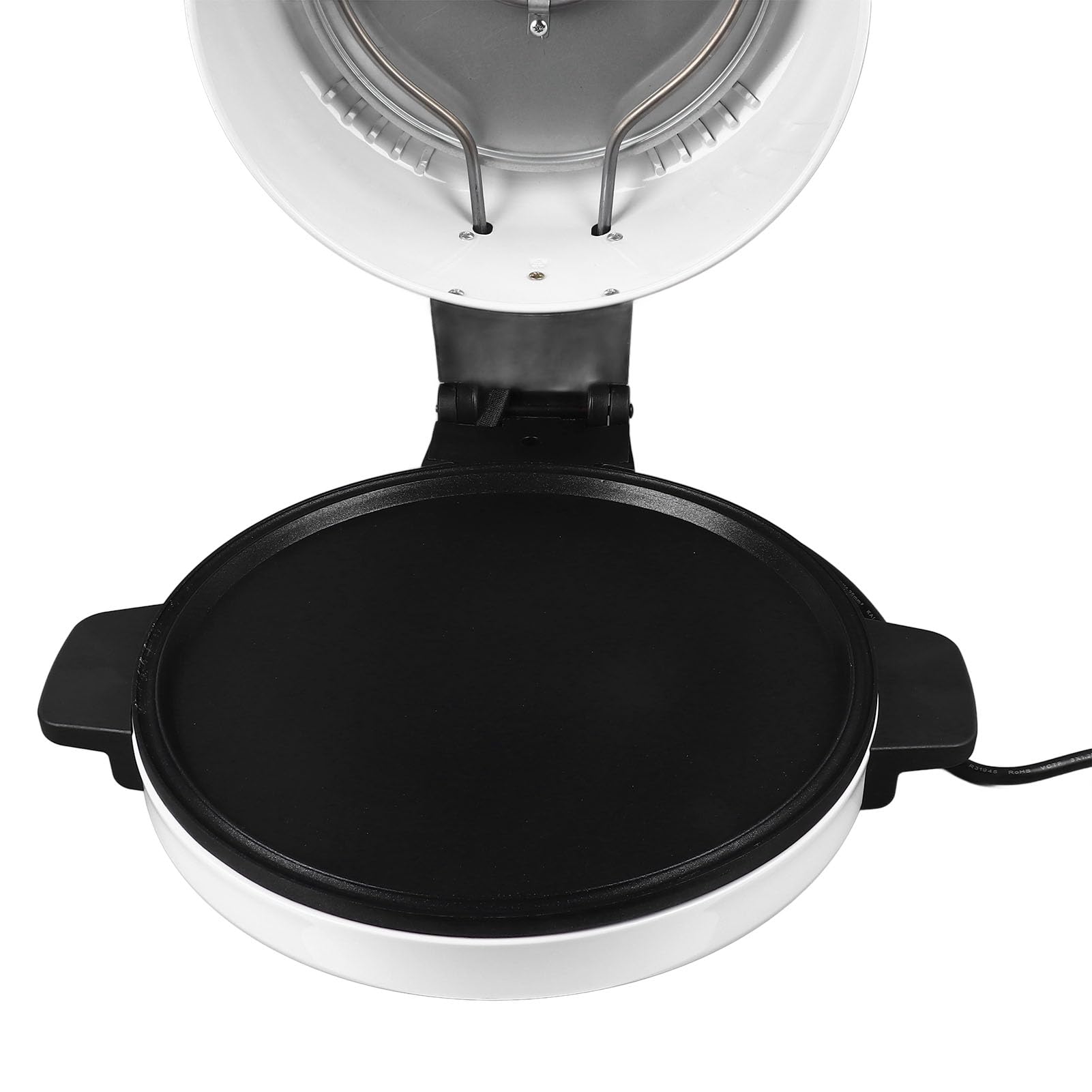 Pizza-Maker, 11,8-Zoll-Pizzamaschine, Neu Verbesserter Cool-Touch-Griff, Antihaftbeschichtete Platten, Pizzaofen, Calzone-Maker, Elektrischer Arbeitsplattenofen für den