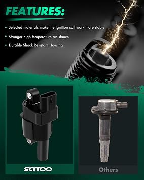 SCITOO Ignition Coil Compatible With for Gmc Sierra 1500 UF742 1 Pc