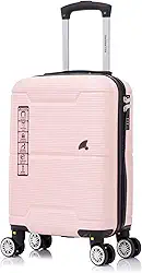 Mala de Bordo 8kg em ABS Rígido Padrão ANAC com Rodinhas 360 e Cadeado Numérico com Senha Verona 18 (Rosa)