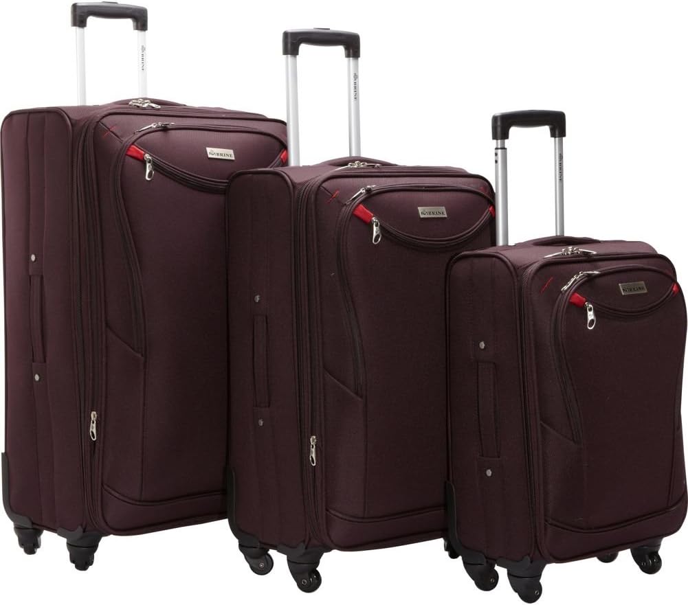 3 Piece Spinner Luggage Set II Color: Plum