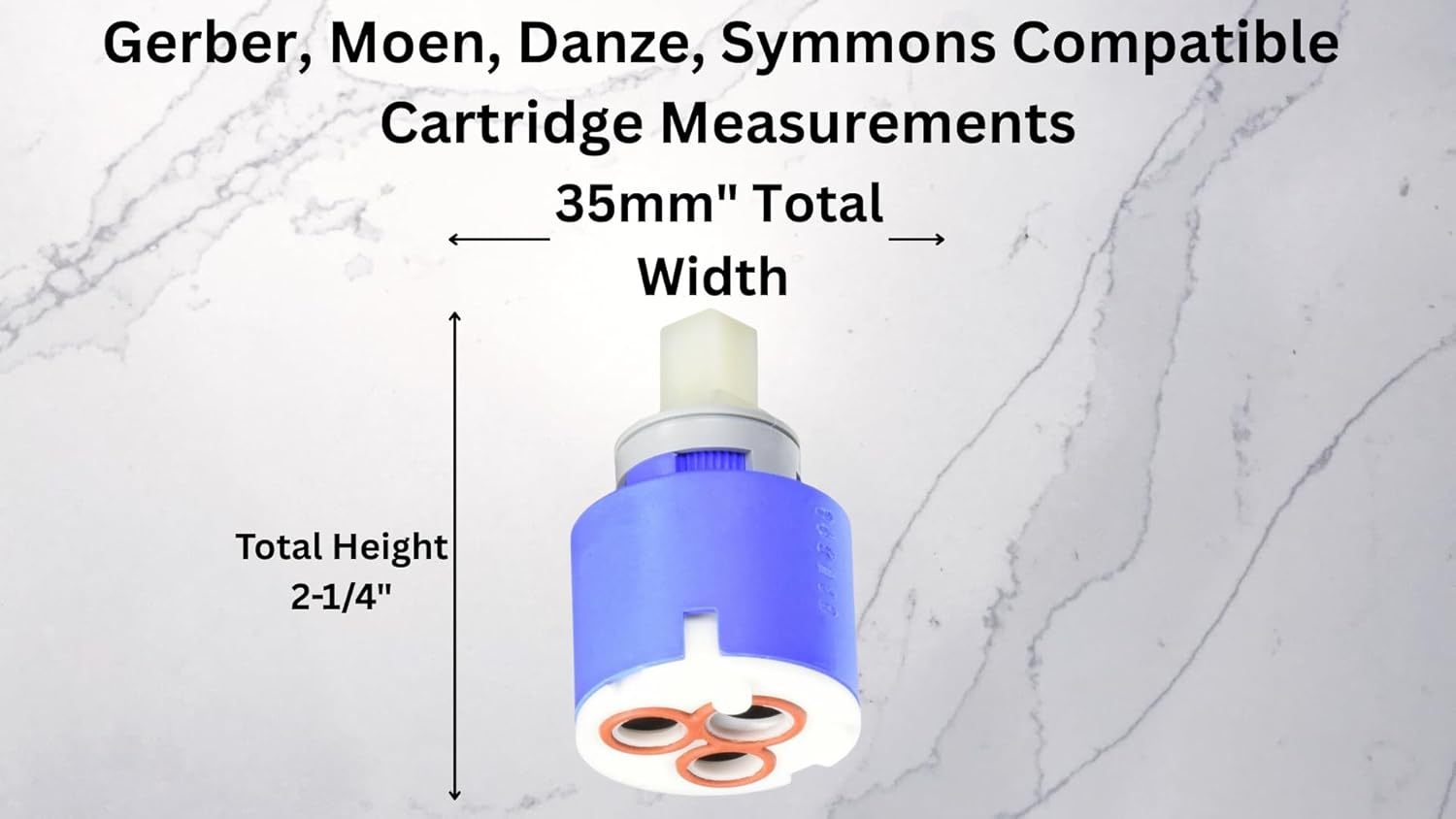 Gerber Compatible Shower Cartridge & Pressure Balance Kit – Replaces 97-013 & 92-298 Blue Cartridge