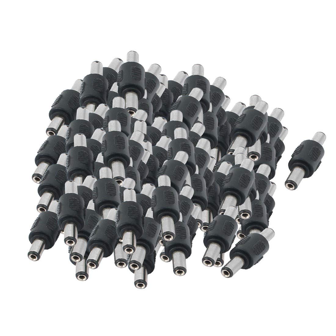 New Lon0167 100Pcs 2.1 x 5.5mm Male to Male DC Power Jack Adapter Connector For CCTV Camera(100 Stücke 2,1 x 5,5 mm Stecker auf Stecker DC Power Jack Adapter Stecker für CCTV-Kamera