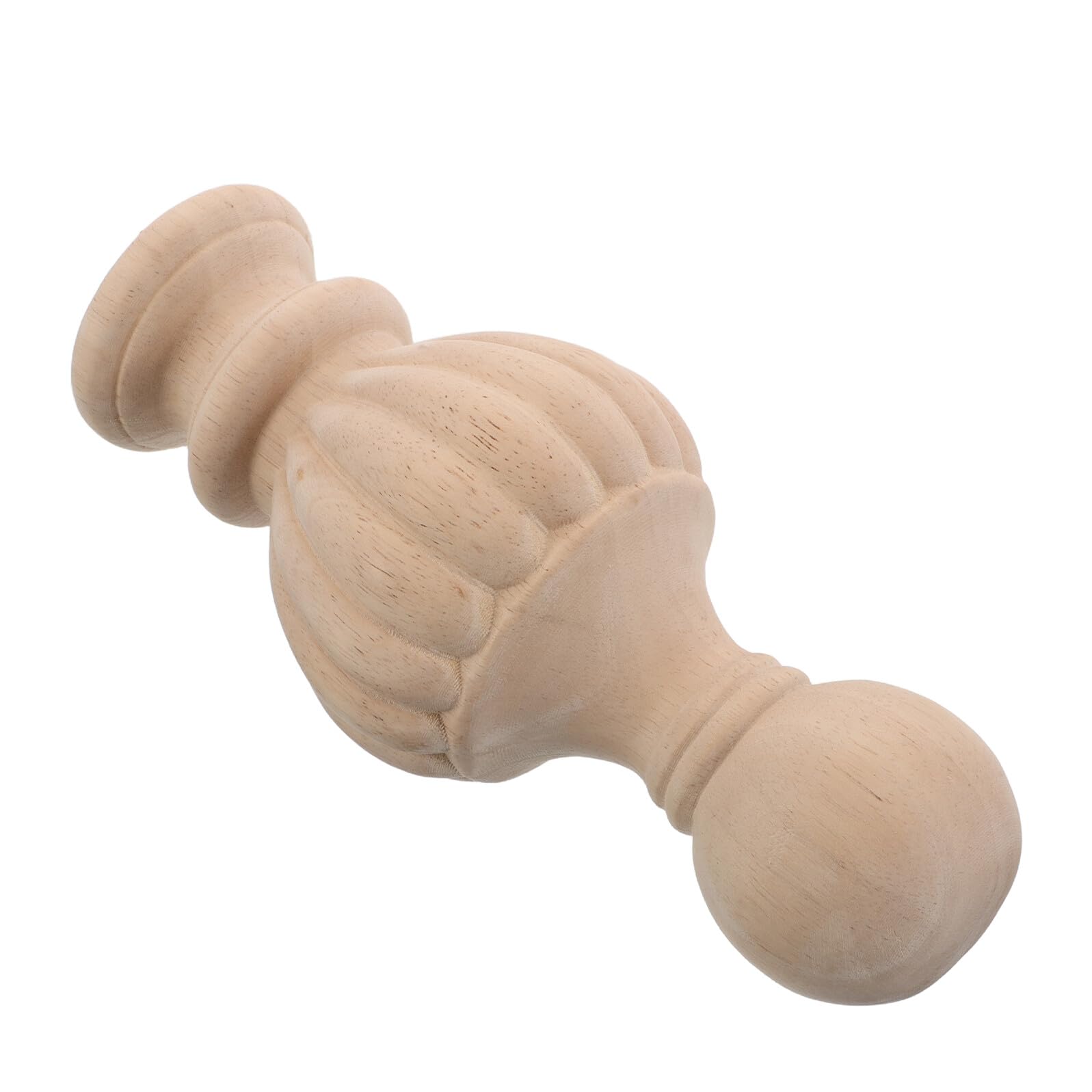 Embout de poteau en bois beige vase déco pour lit et porche