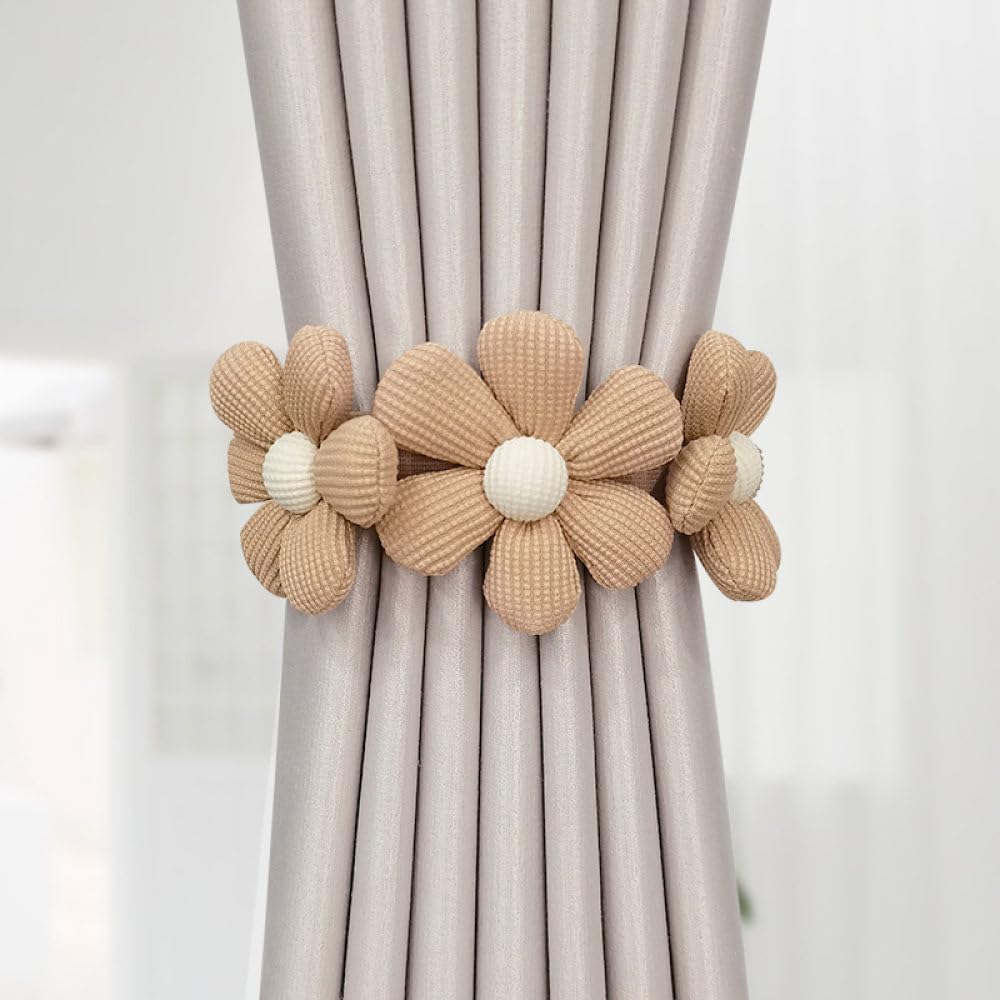 Alzapaños de cortina elásticos para habitación de niña y decoración de ventanas de hogar