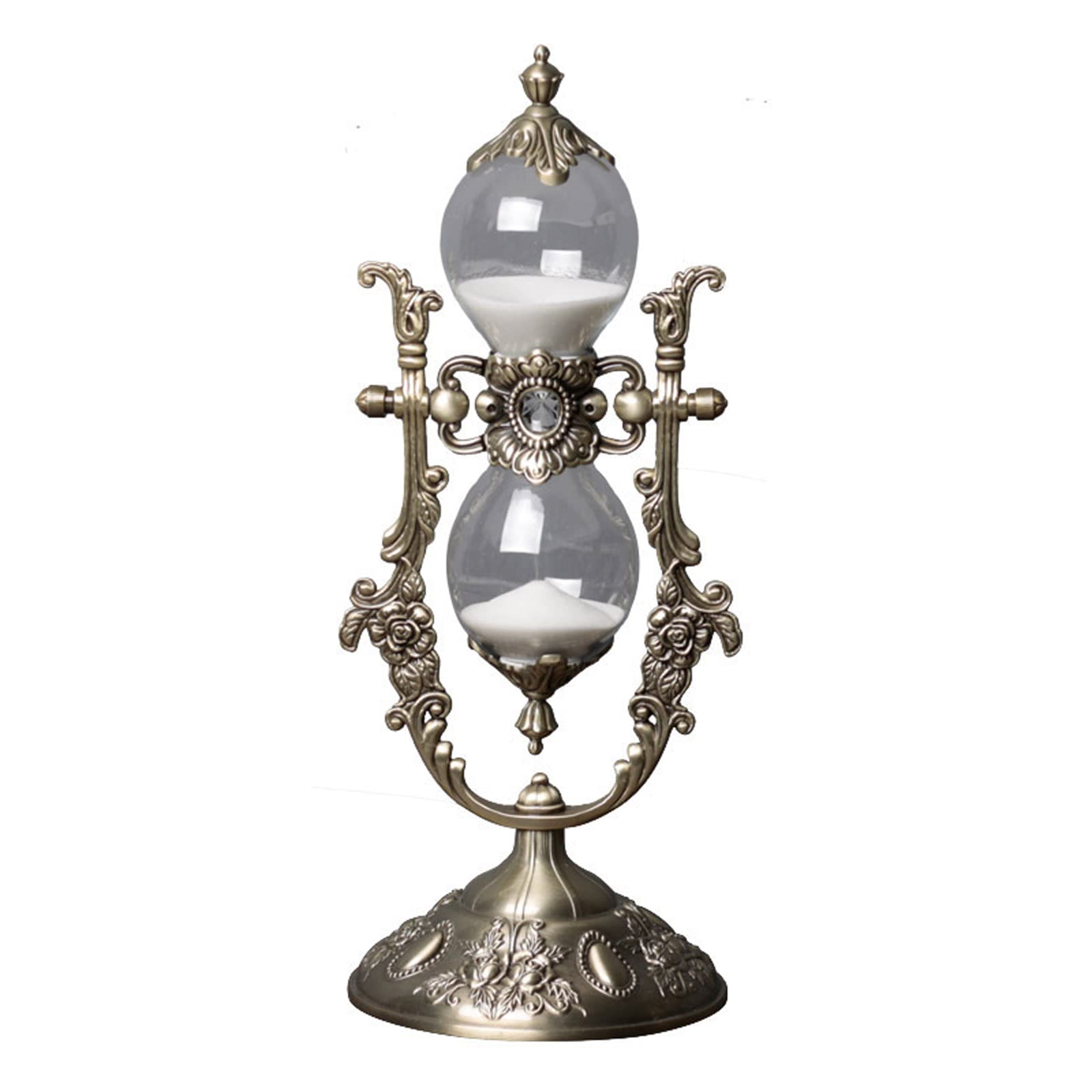 KFGISD, Classical Hourglass Decorations,High-end Home Decoration Timer Ornaments,15/30 Minutes ，Hourglass(15 minutes8.4 * 21.6cm)