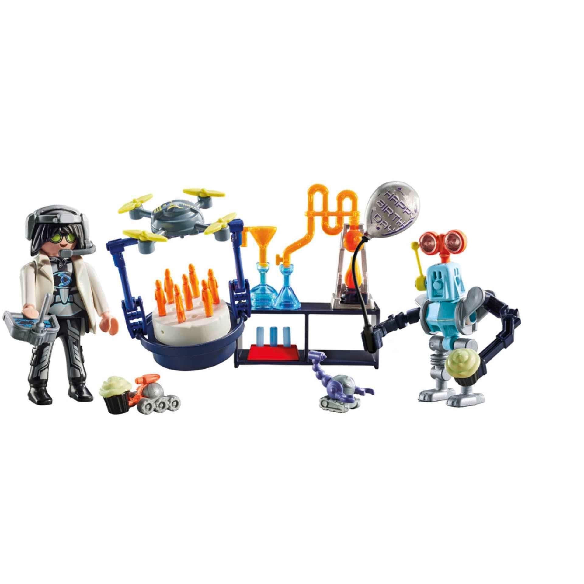 Playmobil 71450 My Life: Researchers with Robots, science-themed party in the lab, including a transport drone and robots - Image 3
