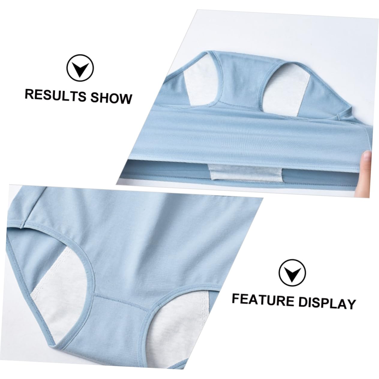 SHERCHPRY 6piezas Bragas Menstruales De Algodón para Mujer Pack De Transpirables y Resistentes Fugas para Ciclo Menstrual
