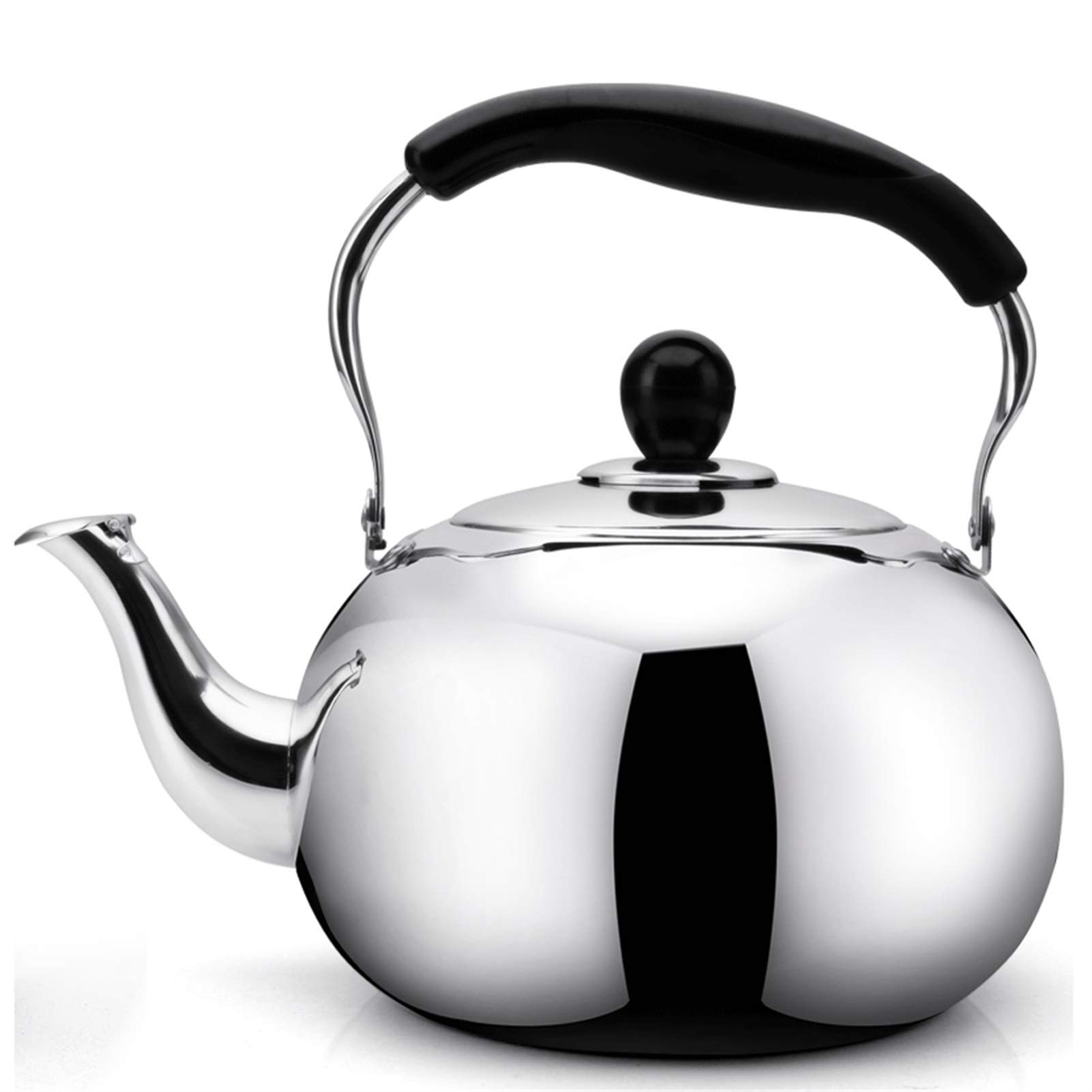TYUHDUYUR Whistling Kettle Tea Kettle Stovetop Teapot|Tea Pots for Stove Top|Tea Kettle|Stainless Steel Tea Kettle|Thickened 304 Stainless Steel | Large Capacity| Suitabl (OneColor 4L)