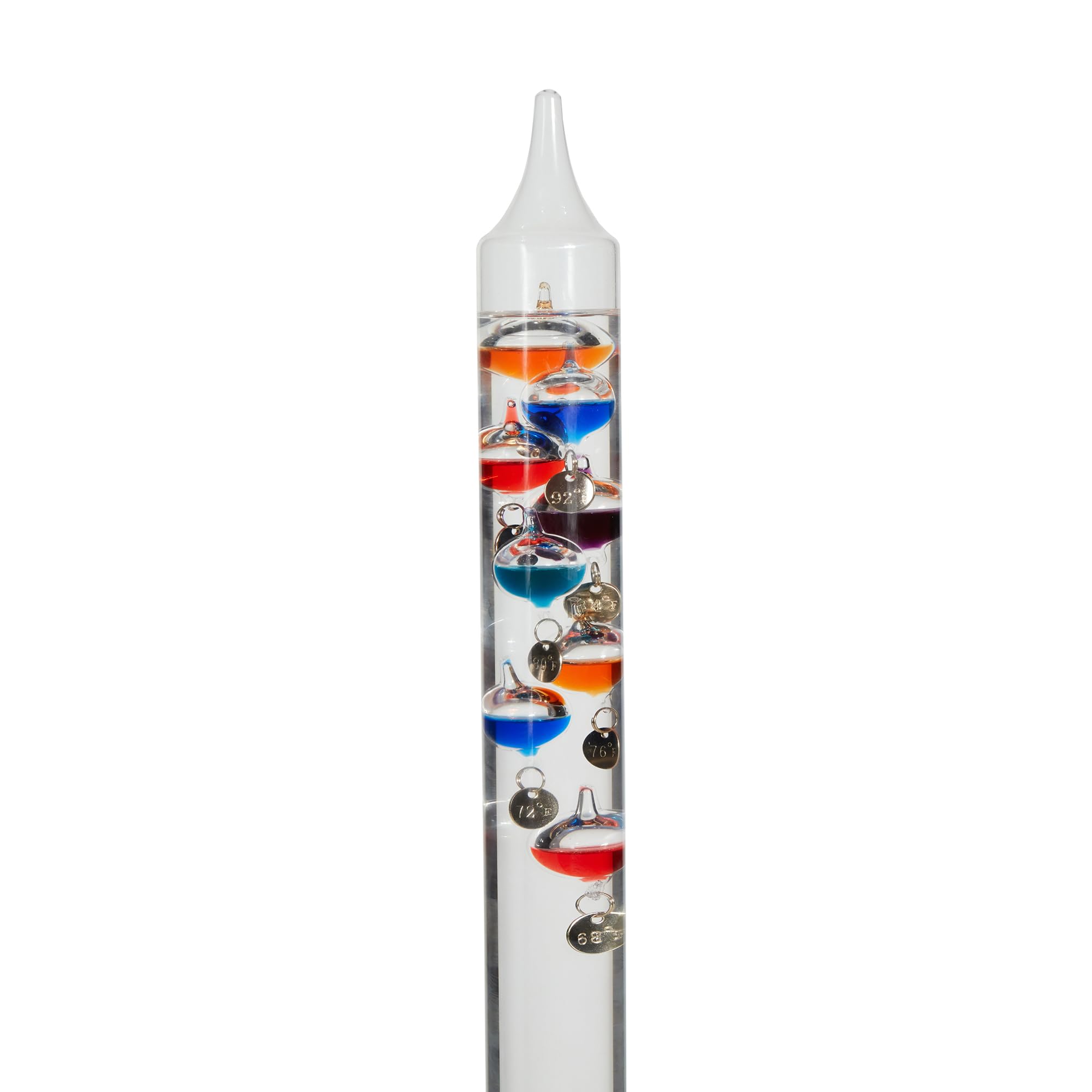 Termómetro Galileo de 20.5 pulgadas con 10 bolas multicolor