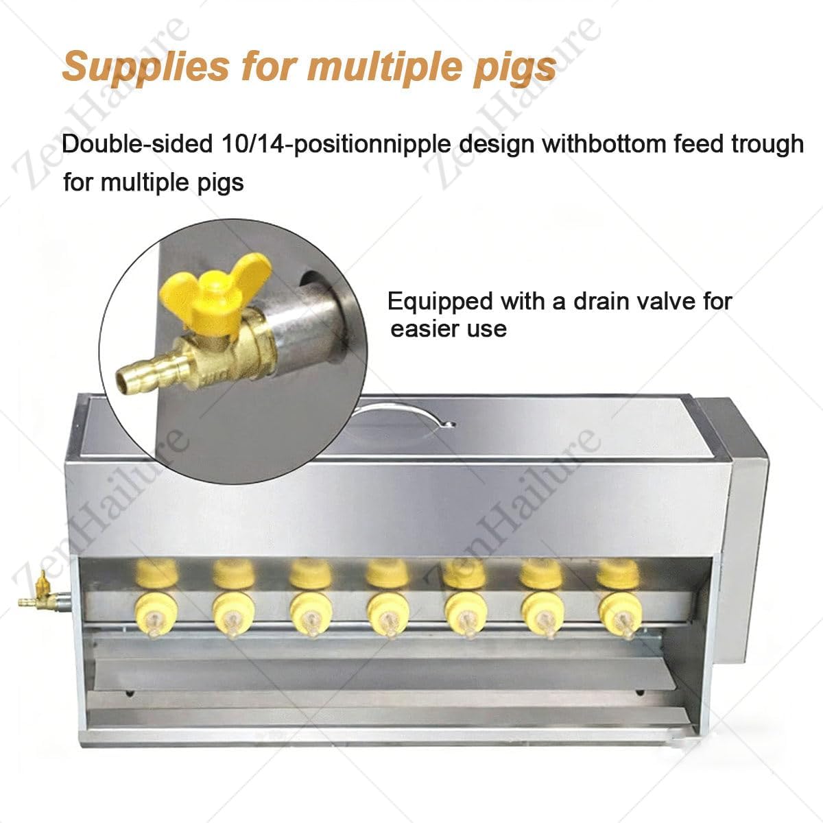Automatic Piglet Feeder,10/14 Fully Automatic Nipple Feeders,Constant Temperature Stainless Steel Piglet Lamb Feeder with Sound Simulation,15/20l 10-Heads Nursing Machine,for Farms 10heads