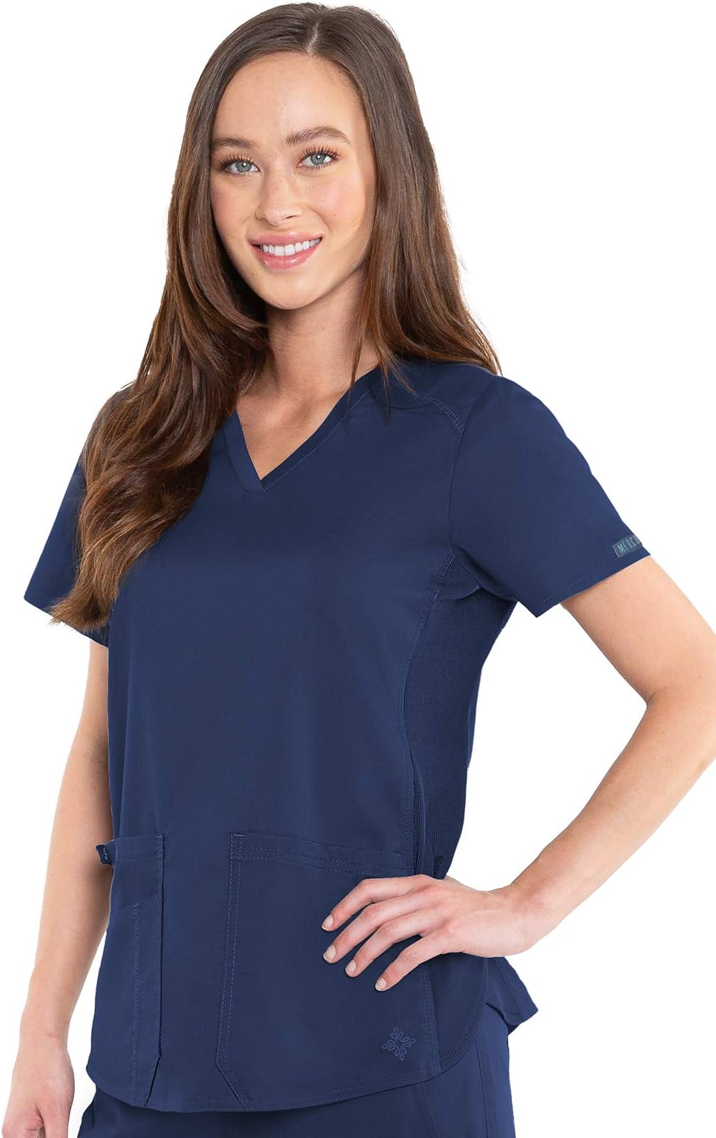 Med CoutureTouch Women's V-Neck Shirttail Scrub Top