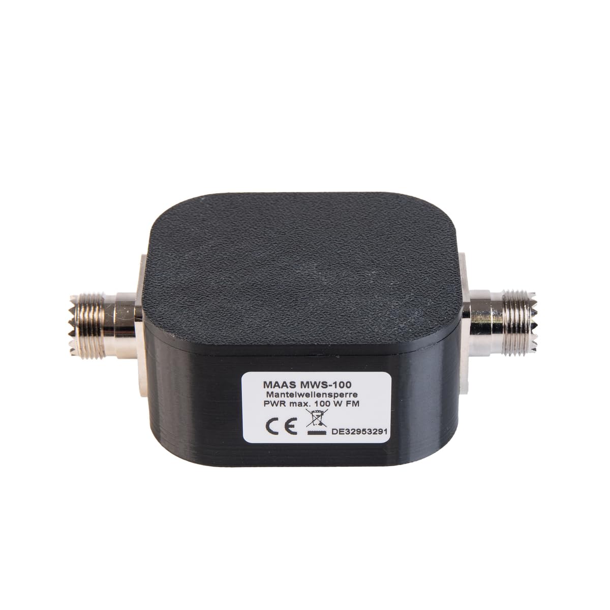 MAAS Mantelwellensperre - MWS-100-1-50 MHz - 100W - Kurzwelle - Amateurfunk - CB Funk - 30 dB