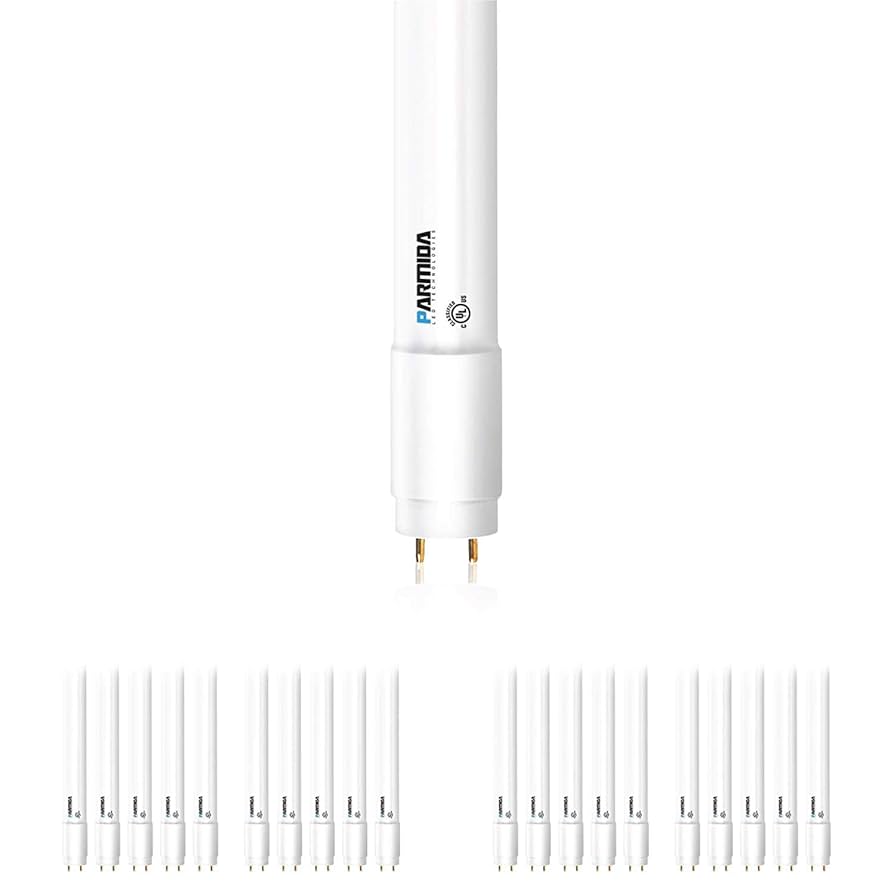 PARMIDA 20-Pack 4FT LED T8 Ballast Bypass Type B Light Tube