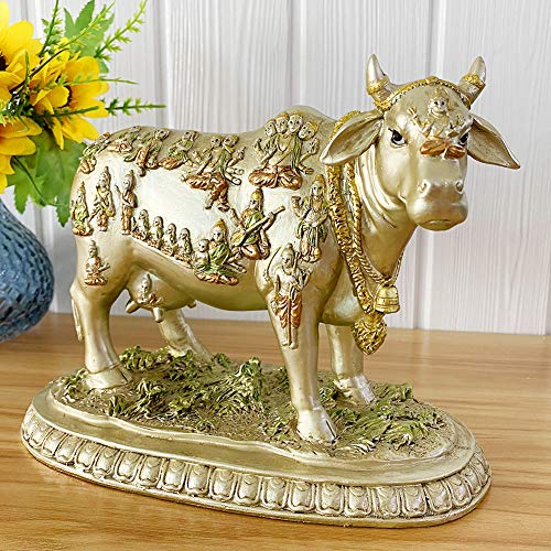 Estatua Cow Kamadhenu Dios Hindu miniatura 6
