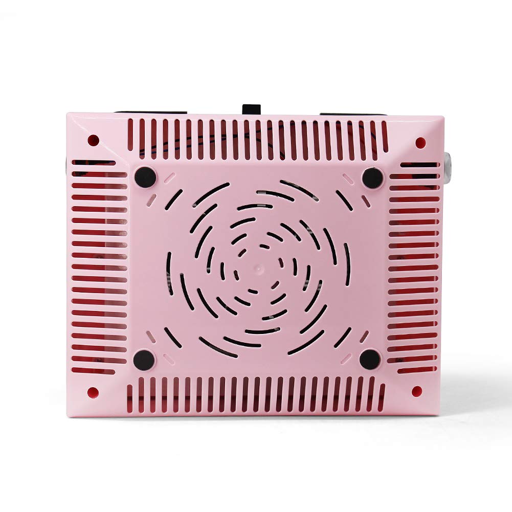 Aspirateur Ongles pour Manucure, Aspirateur Table Ongle Puissant, Aspirateur Poussiere Ongle Professionnel Manucure, Rose