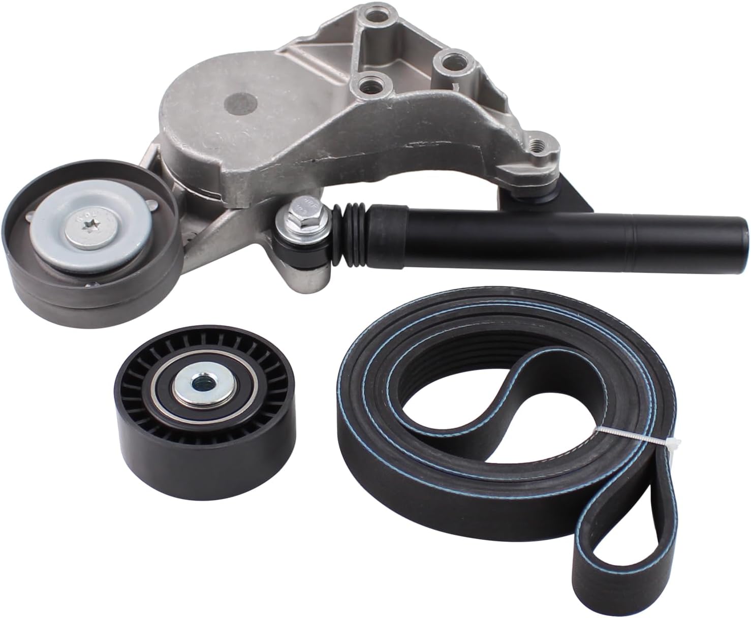 Serpentine Belt Drive Kit with Tensioner and Idler Pulley for Volkswagen Beetle 1998-2005, Golf 1999-2004, Jetta 1999-2004