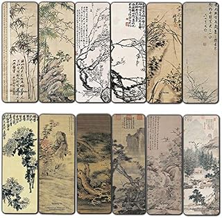 Creanoso Chinese Paintings Bookmarks - Four Gentlemen and Three Friends of Winter (12-Pack)