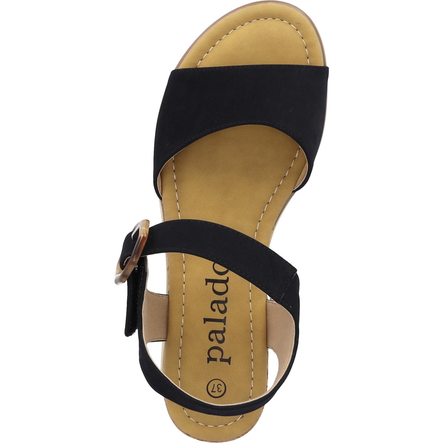 Palado Damen Sandaletten Impures - modische Sandalen - elegante Sommerschuhe mit Keilabsatz - bequeme Schuhe mit verstellbarem Riemen
