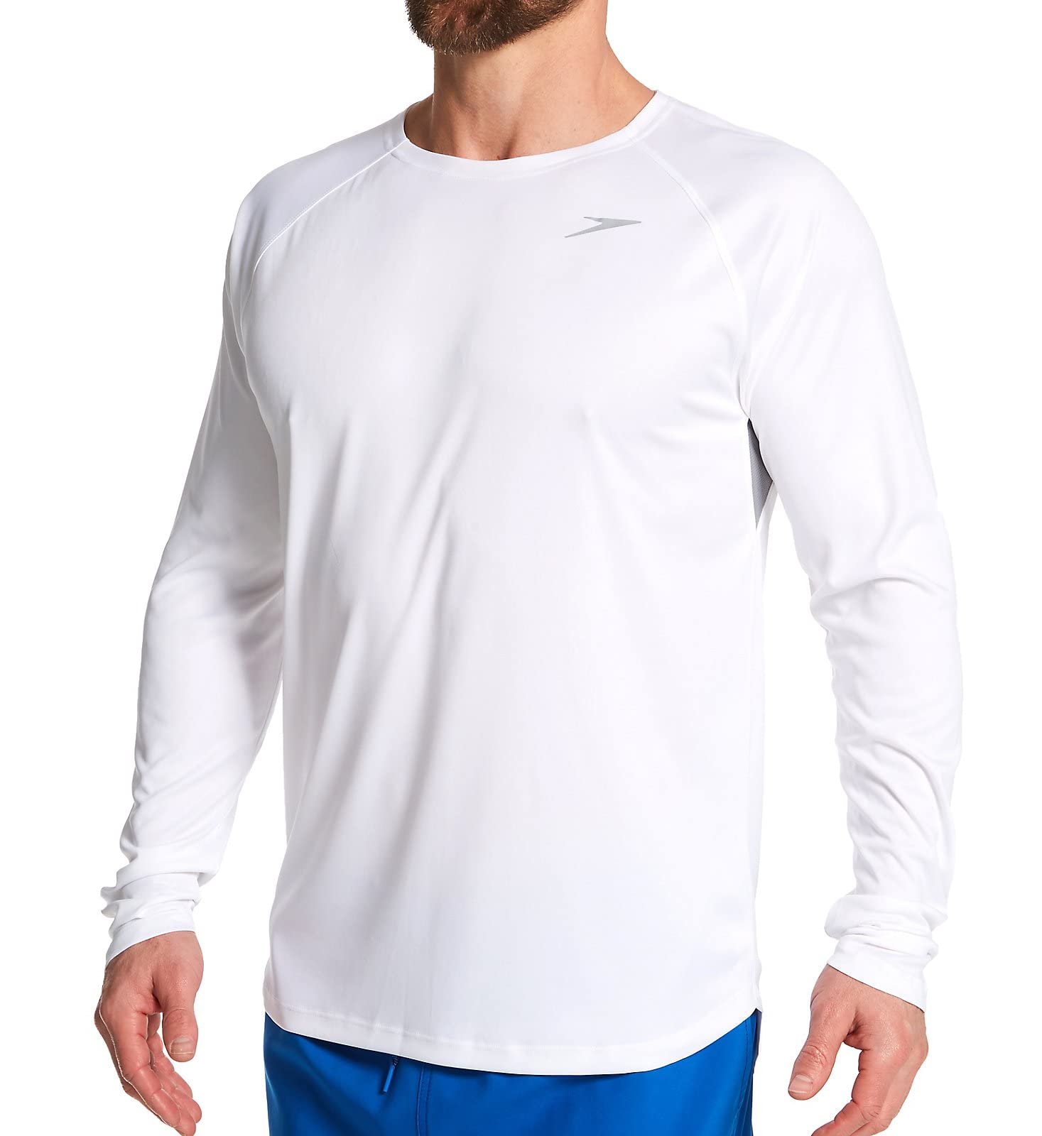 Speedo Men's Uv Swim Shirt Long Sleeve Fitness Rashguard
