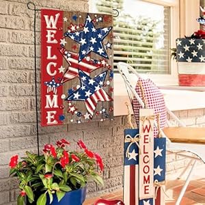 Avoincolorlifepatriotic4thofjulygardenflag12x18inchdoublesidedoutsideamericanstarsandstripeswelcomeyardoutdoordecoration Urban Country Home Decor Avoin colorlife patriotic 4th of july garden flag 12×18 inch double sided outside american stars and stripes welcome yard outdoor decoration urban country home decor