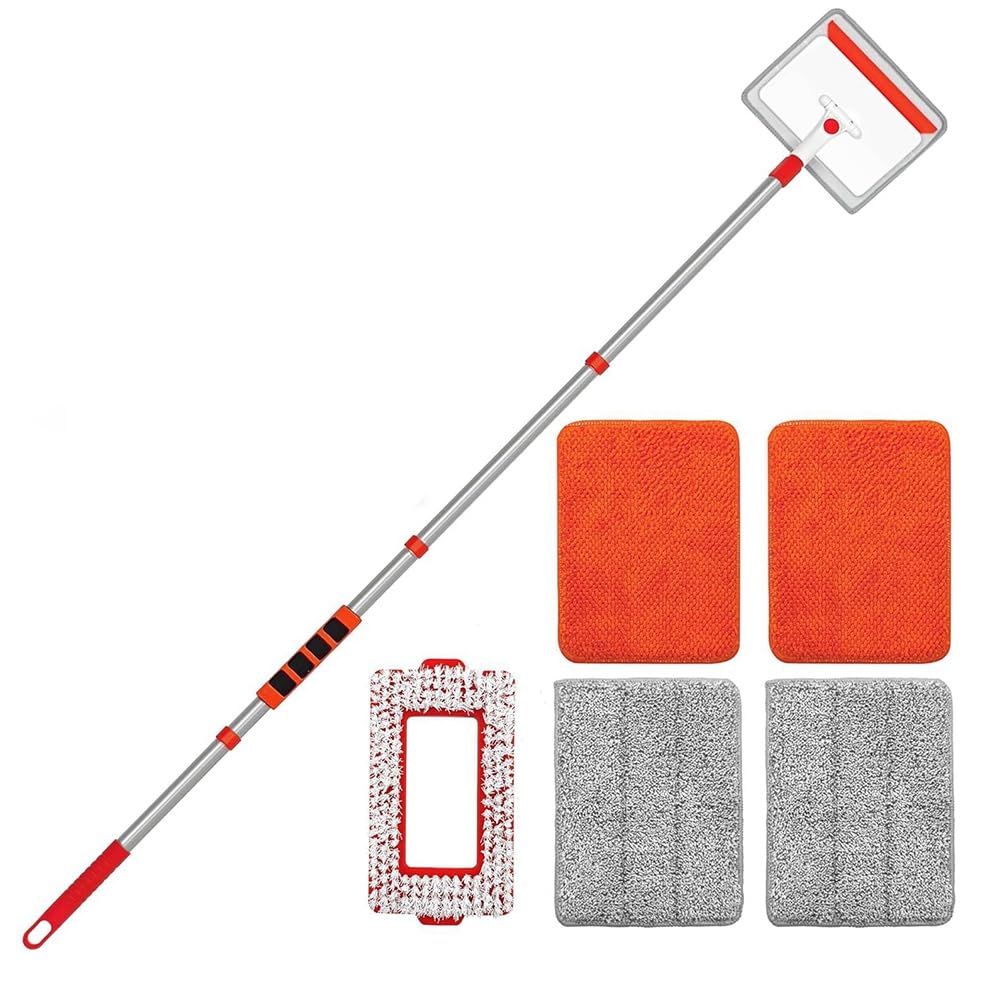 CTRLZS For Cleaning Window Floor Skirting Board Ceiling Bathtub Tub Scrubber Brush Duster Wall& Baseboard Cleaner Mop Tool