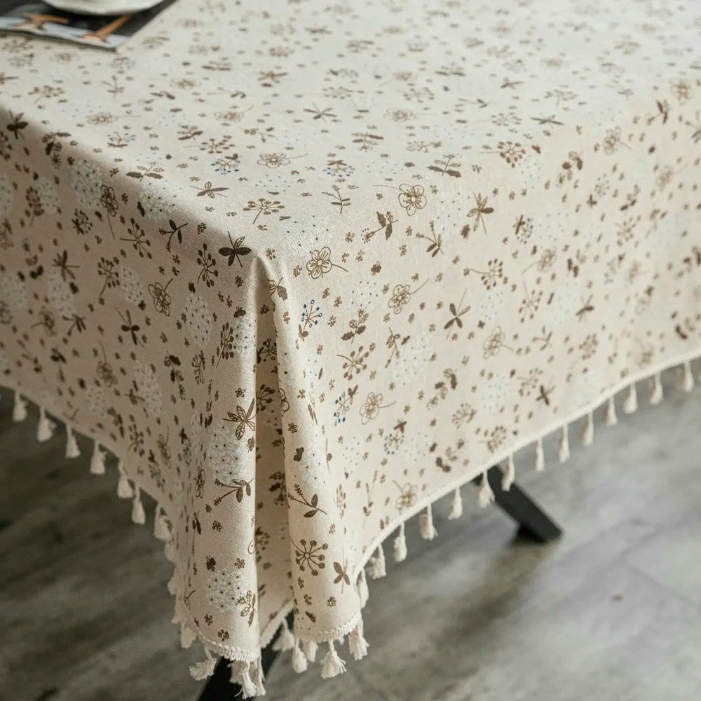 Tovaglia quadrata in cotone con stampa floreale lilla 140x140 cm Mia | Maisons du Monde