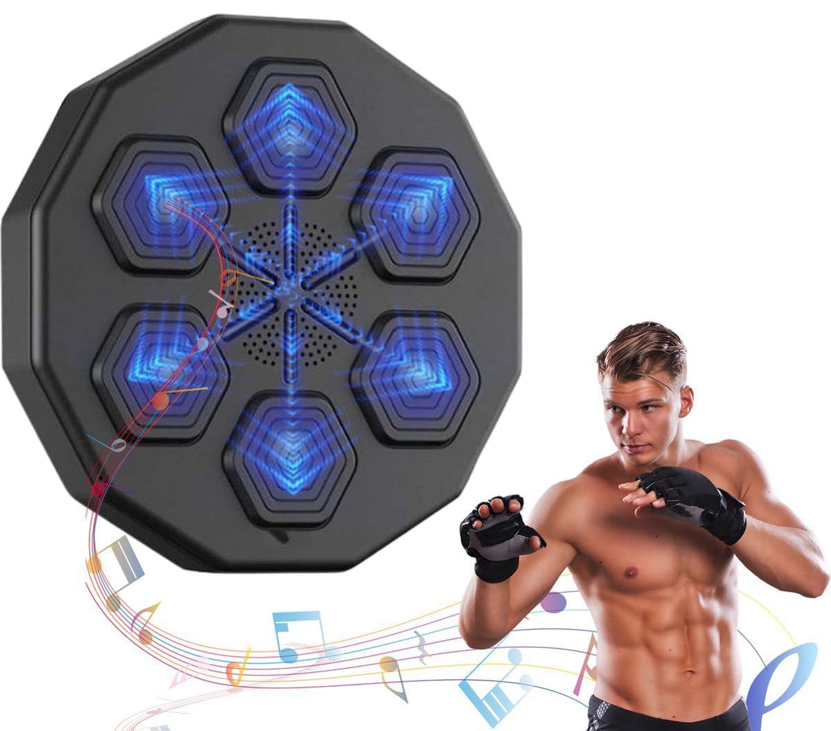 Dratal Smart Music Boxing Machine, Rechargeable Wall-Mounted Punching Trainer with Bluetooth for Hand-Eye Coordination Training, Home Fitness, Rhythm Boxer (B0DGSDWNL4) Amazon Price History, Amazon Price Tracker