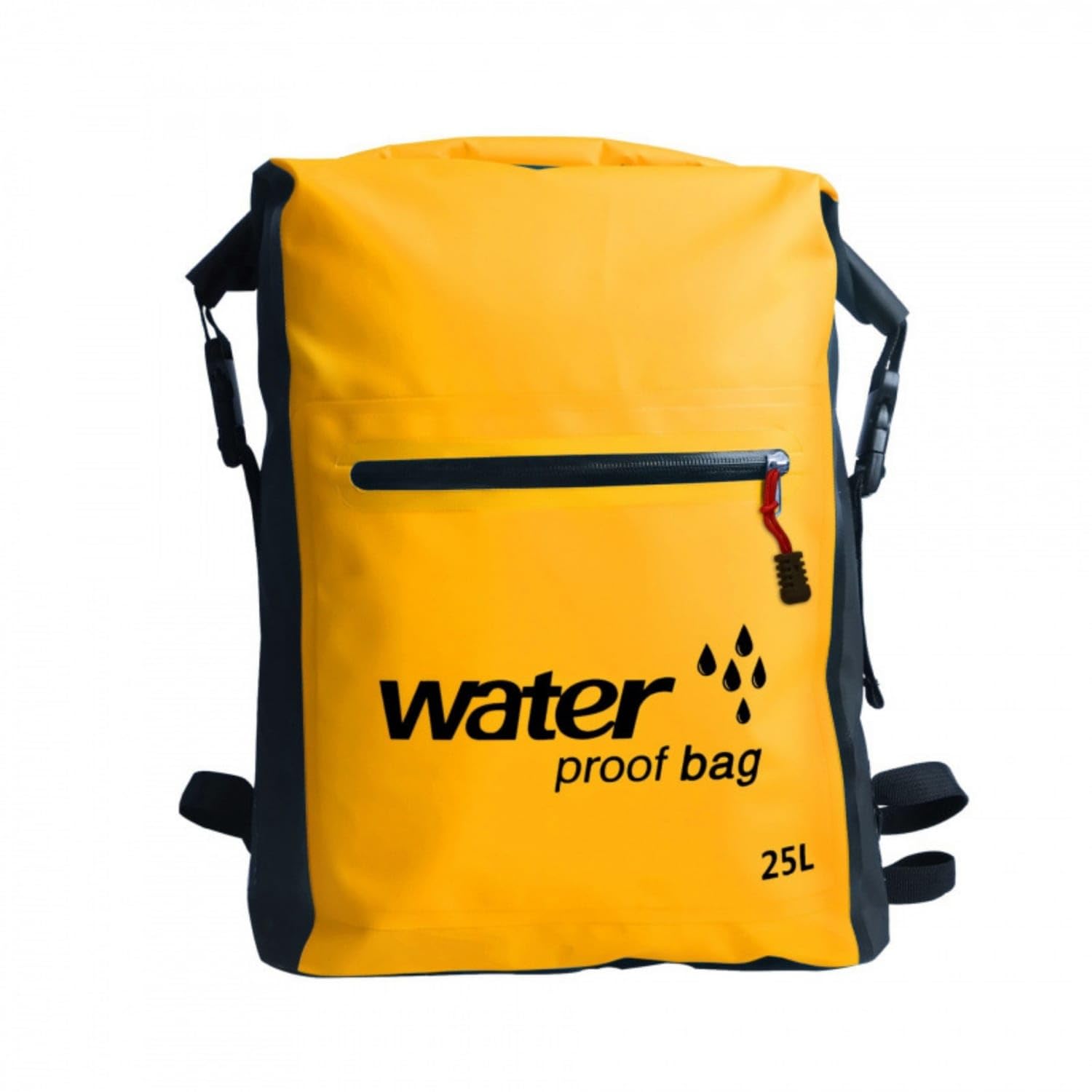 Secure Roll-Top Backpack Water-Resistant Waterproof Backpack Sturdy Rolltop Rucksack Wipe-Clean for Hikers, Commuters, Travelers, Hiking, Commuting, Rafting, Outdoor Travel, Yellow-image-43