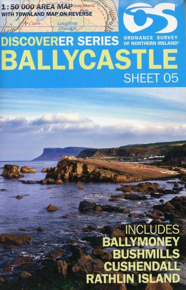 Ballycastle Map | Ballymoney, Bushmills, Cushendall & Rathlin Island | Ordnance Survey of Northern Ireland | OSNI Discoverer Series 5 | Northern Ireland | Walks | Hiking | Maps | Adventure