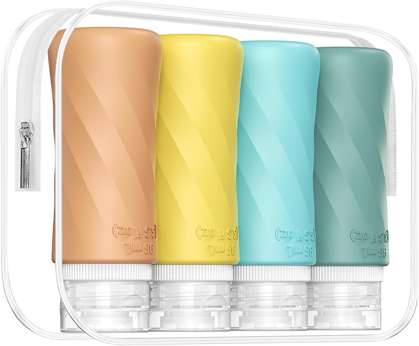 Amazon.com: kuangre Travel Bottles for Toiletries, Tsa Approved 3.3oz