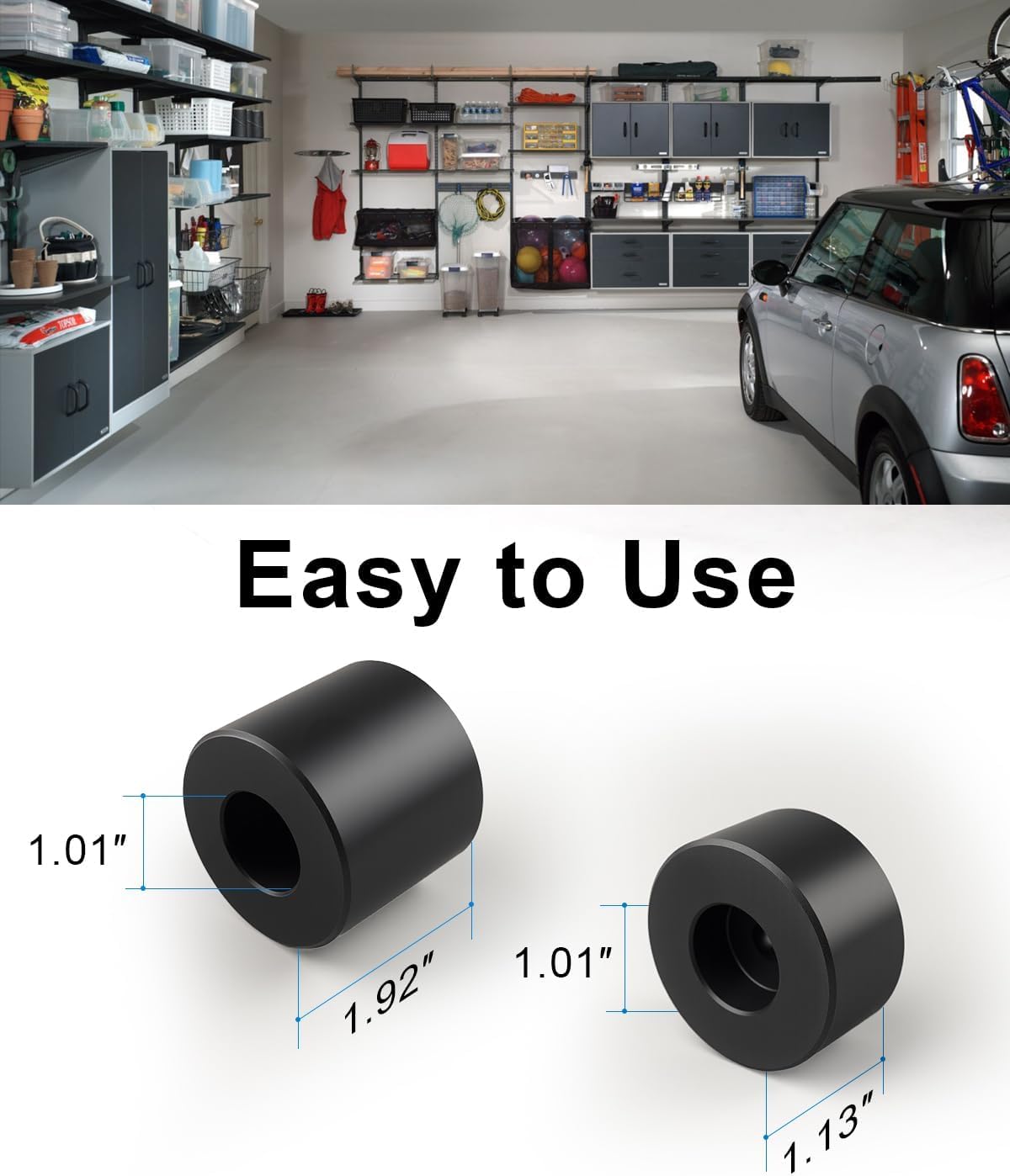 Lifting Jack Pad Kit Compatible with Dodge Challenger Charger Hellcat Demon Magnum 300 2017-2023，4 Pack Front & Rear Jack Stand Pad